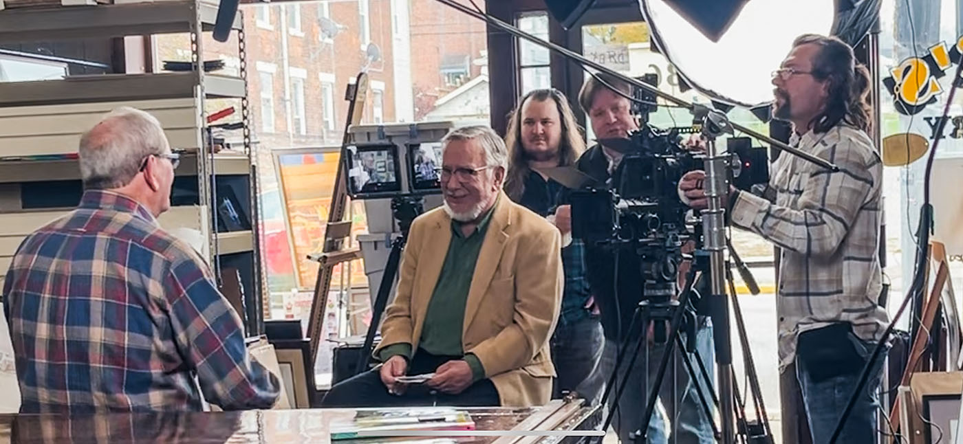 The crew of the 1968 movie during filming